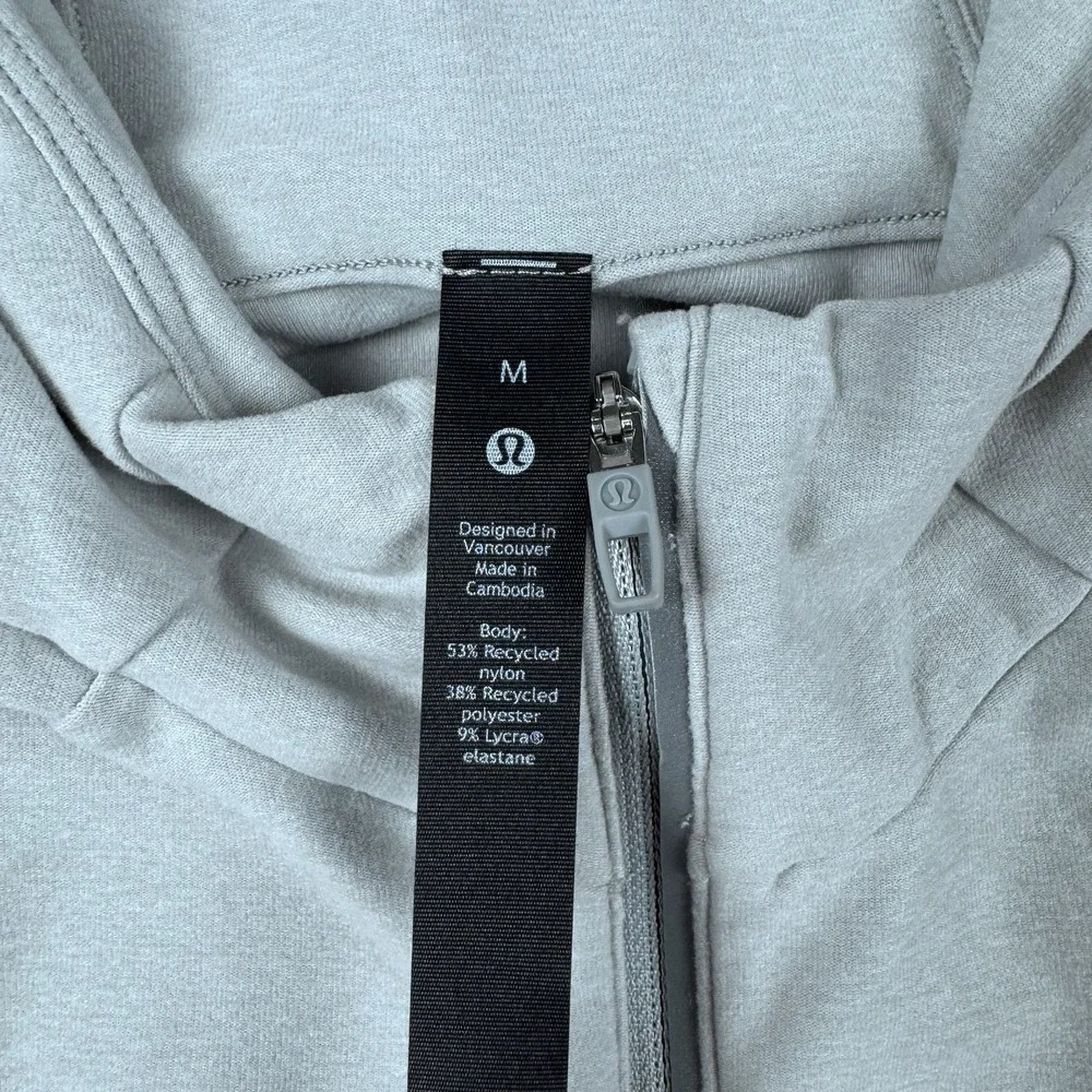 Lululemon City Sweat Full-Zip Hoodie Men M French Terry Soft Pocket Sweatshirt